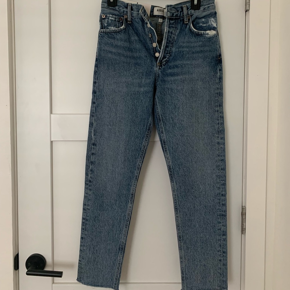 NWT - AGOLDE size 24 Jaime cut, color Livestream